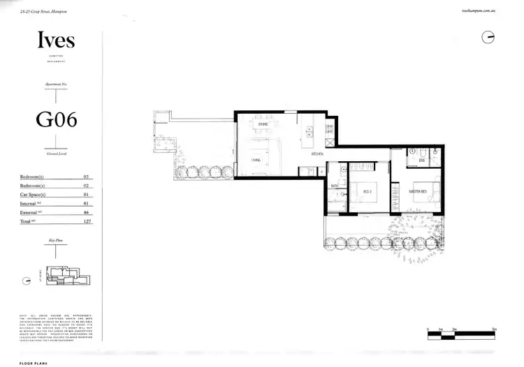 Floorplan of Homely apartment listing, G06/23 Crisp Street, Hampton VIC 3188