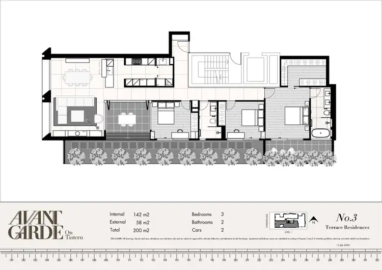 Floorplan of Homely apartment listing, 3/22 Tintern Avenue, Toorak VIC 3142