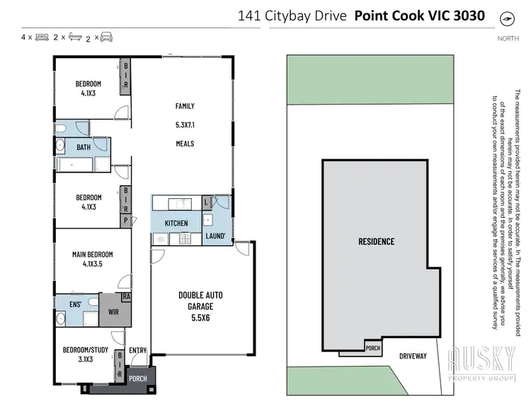 Floorplan of Homely house listing, 141 Citybay Drive, Point Cook VIC 3030