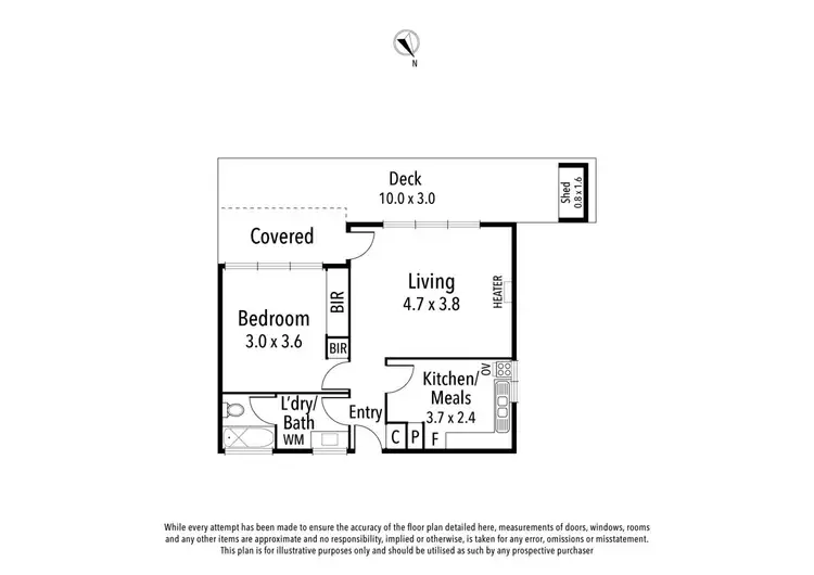 Floorplan of Homely apartment listing, 4/69 Station Street, Fairfield VIC 3078