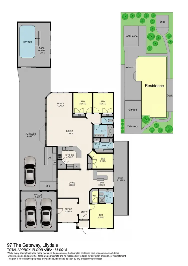 Floorplan of Homely house listing, 97 The Gateway, Lilydale VIC 3140