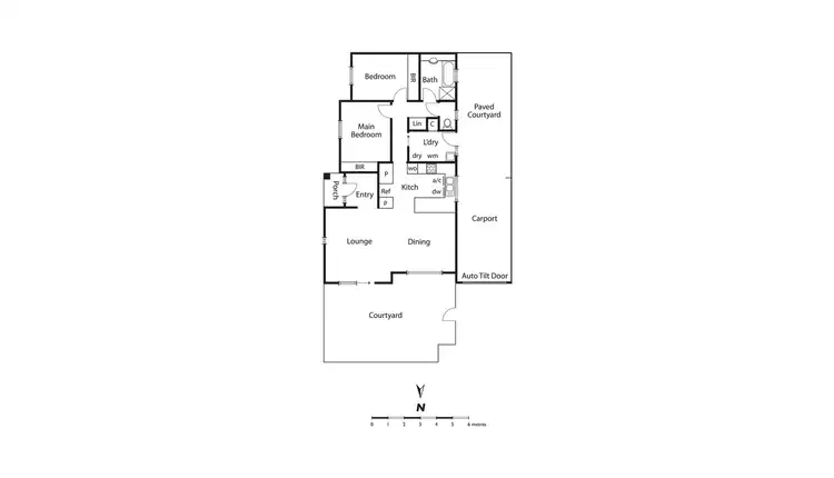 Floorplan of Homely unit listing, 1/12 Rosanna Street, Carnegie VIC 3163