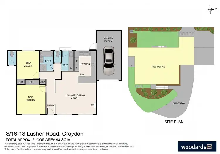 Floorplan of Homely unit listing, 8/16-18 Lusher Road, Croydon VIC 3136
