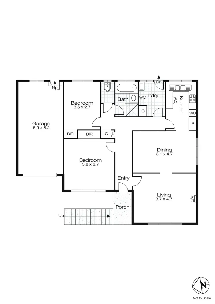 Floorplan of Homely house listing, 2/21 Mckee Street, Golden Point VIC 3350