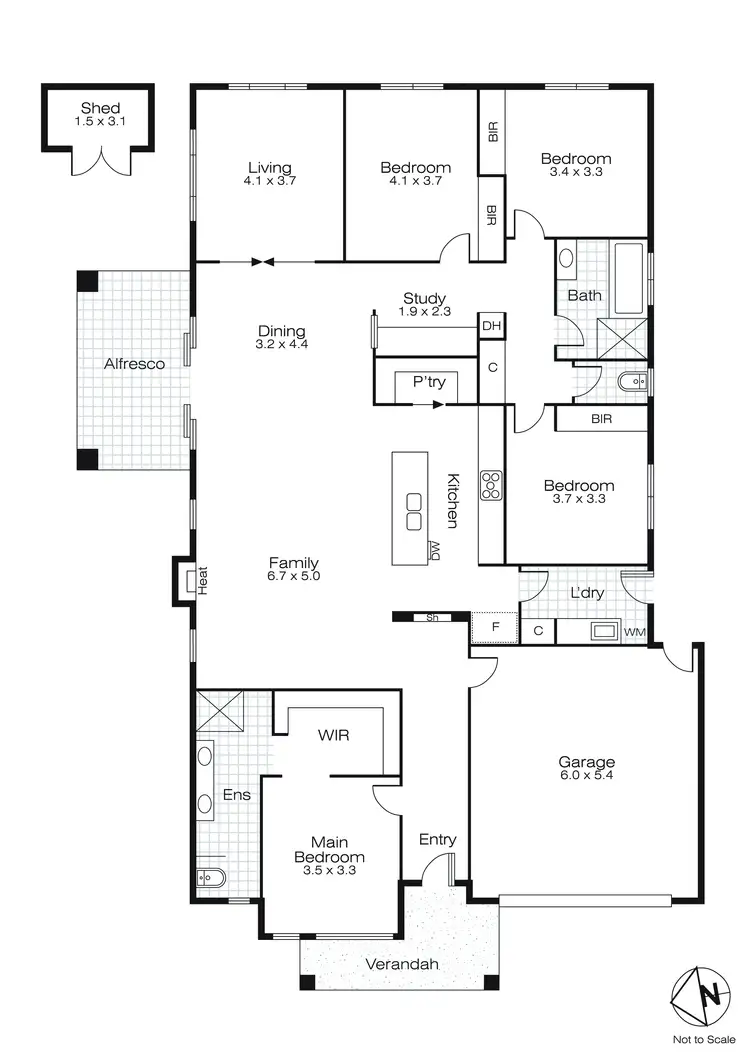 Floorplan of Homely house listing, 55 Willoby Drive, Alfredton VIC 3350