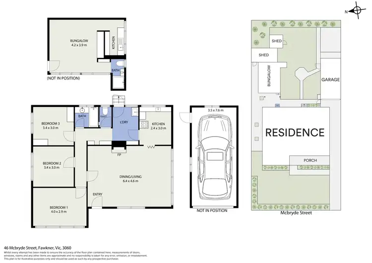Floorplan of Homely house listing, 46 McBryde Street, Fawkner VIC 3060