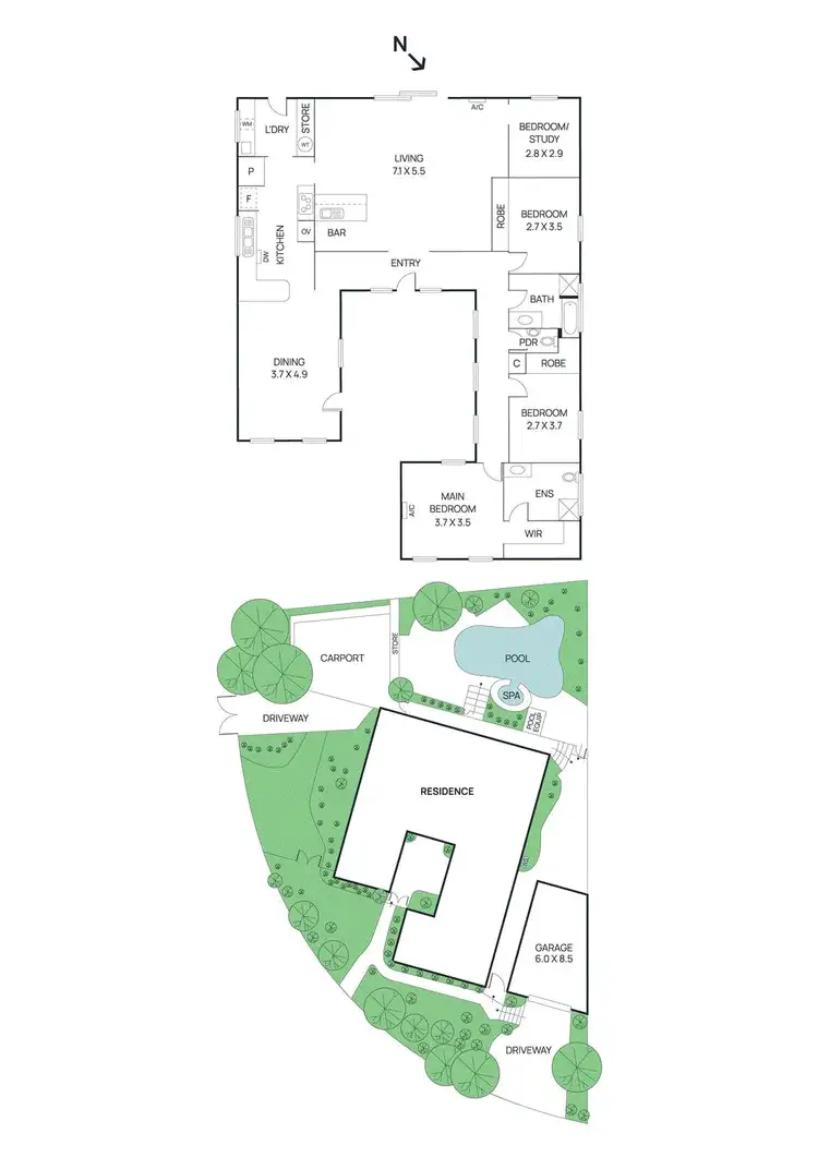Floorplan of Homely house listing, 16 Woodland Grove, Montmorency VIC 3094