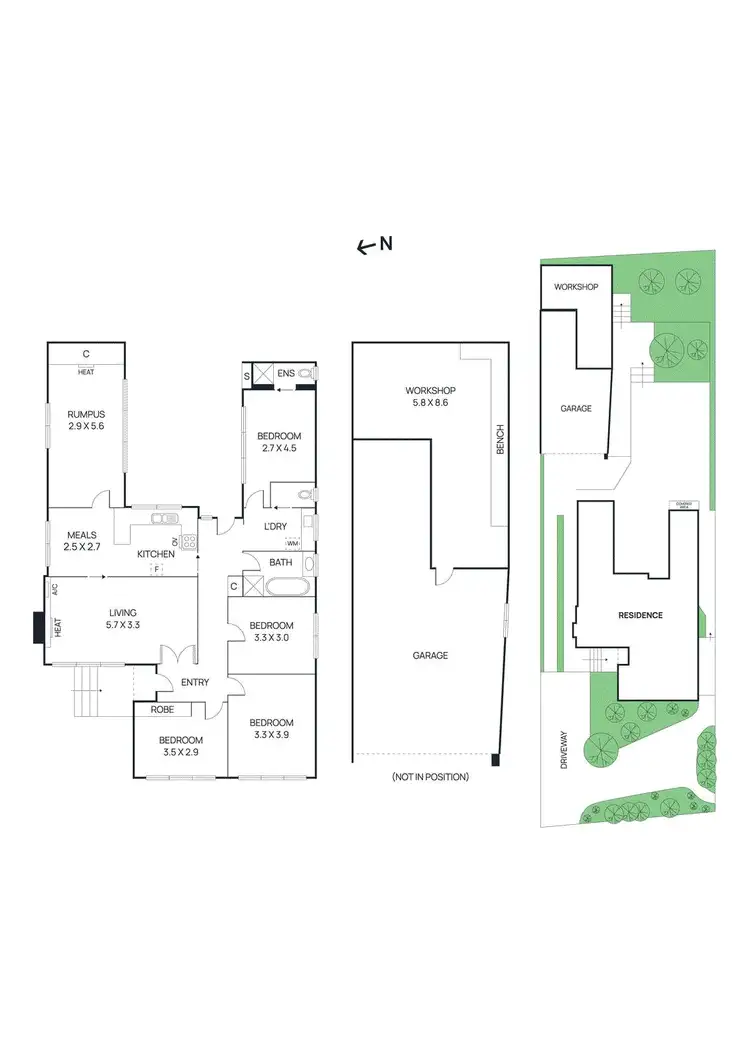 Floorplan of Homely house listing, 43 Kambea Crescent, Viewbank VIC 3084