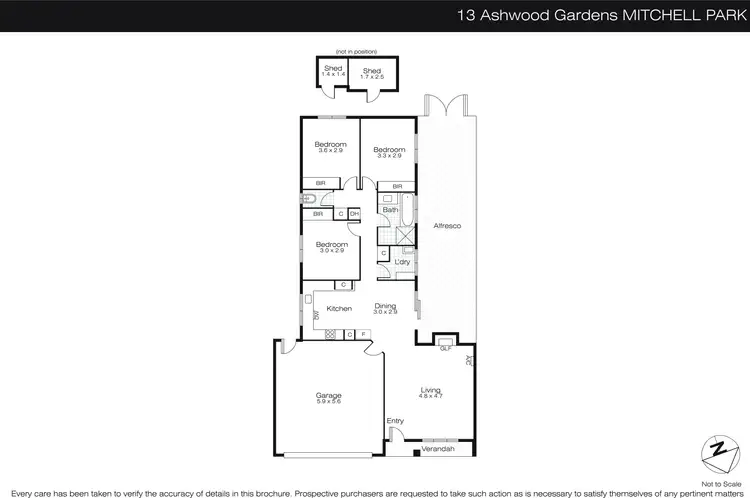 Floorplan of Homely house listing, 13 Ashwood Gardens, Mitchell Park VIC 3355