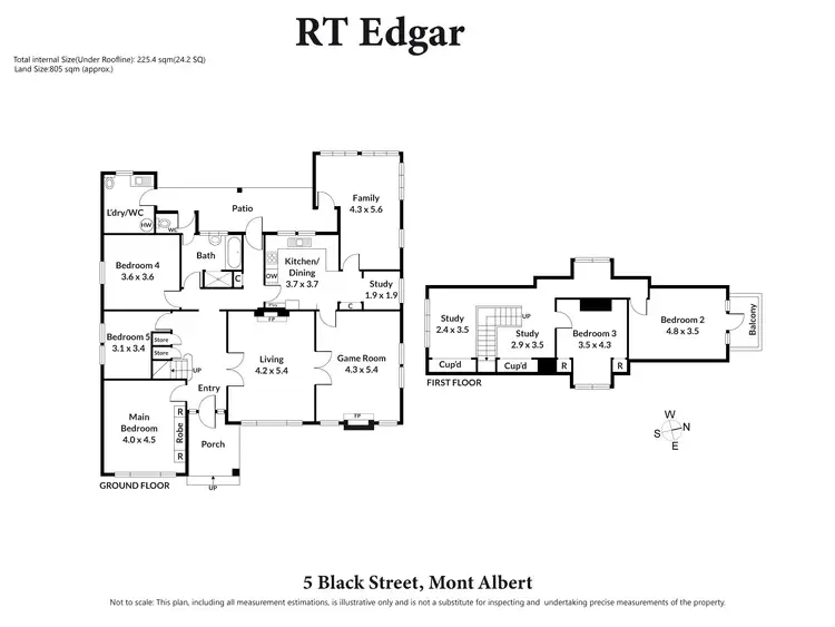 Floorplan of Homely house listing, 5 Black Street, Mont Albert VIC 3127