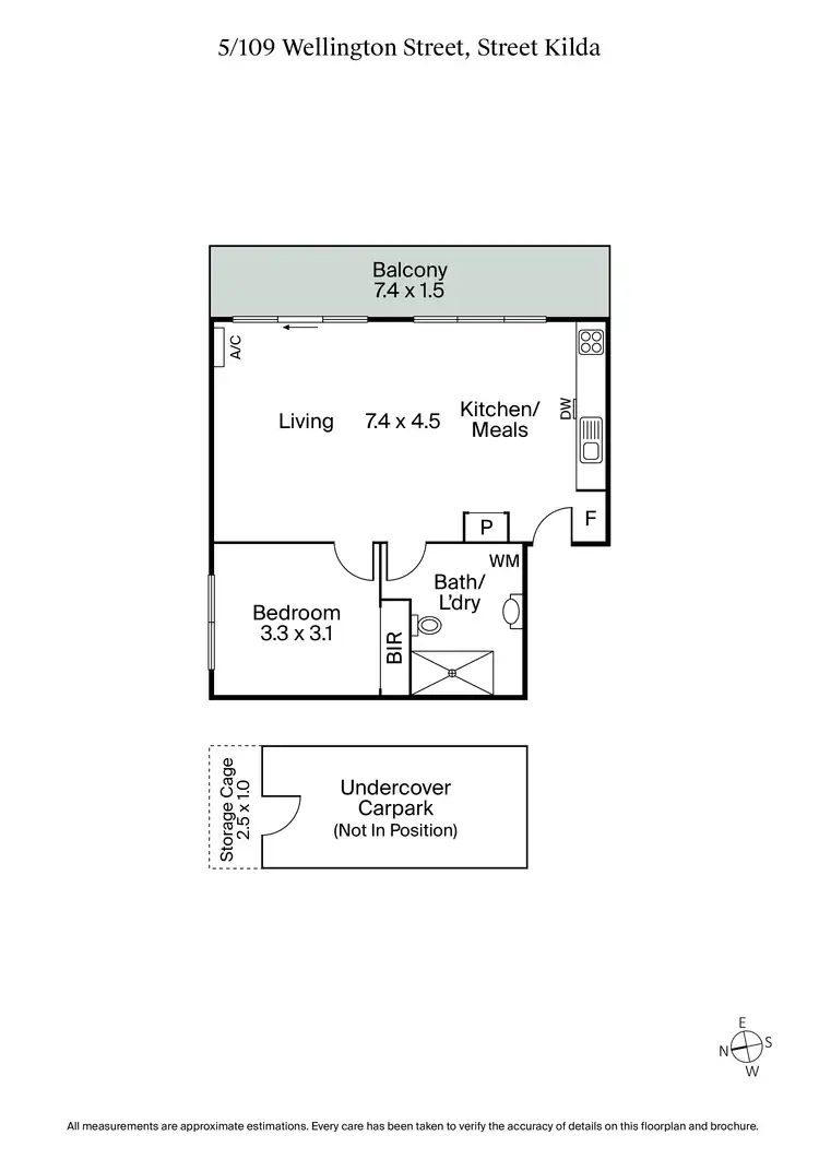 Floorplan of Homely apartment listing, 5/109 Wellington Street, St Kilda VIC 3182