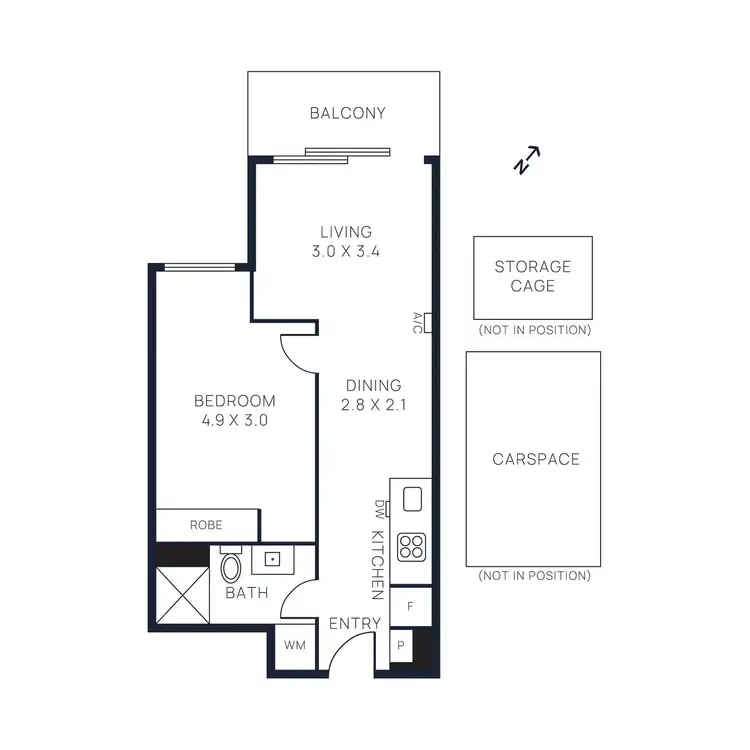 Floorplan of Homely apartment listing, 401/2 Caulfield Boulevard, Caulfield North VIC 3161