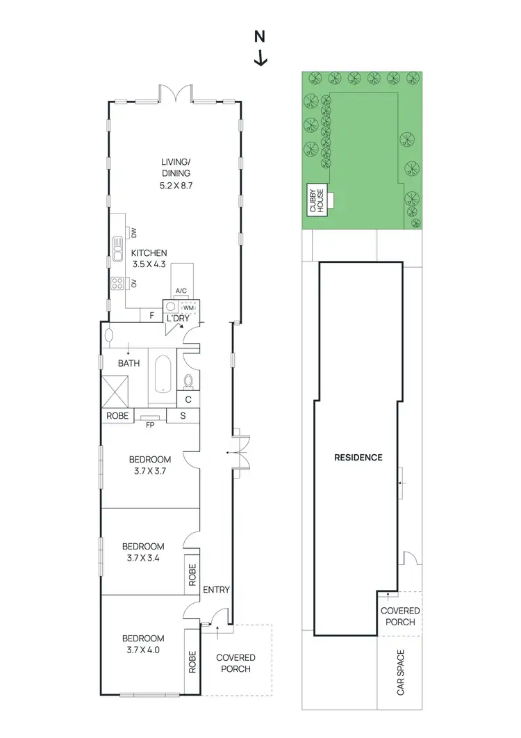 Floorplan of Homely house listing, 63 Ballantyne Street, Thornbury VIC 3071