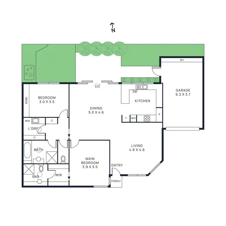 Floorplan of Homely house listing, 3a Apex Avenue, Hampton East VIC 3188