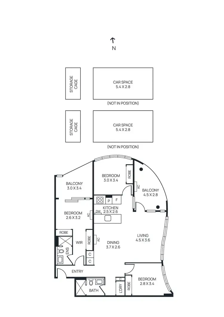 Floorplan of Homely apartment listing, 2103/5 Joseph Road, Footscray VIC 3011