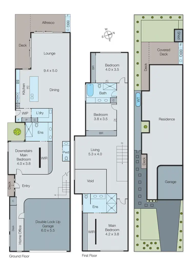 Floorplan of Homely townhouse listing, 3A Fifth Street, Parkdale VIC 3195
