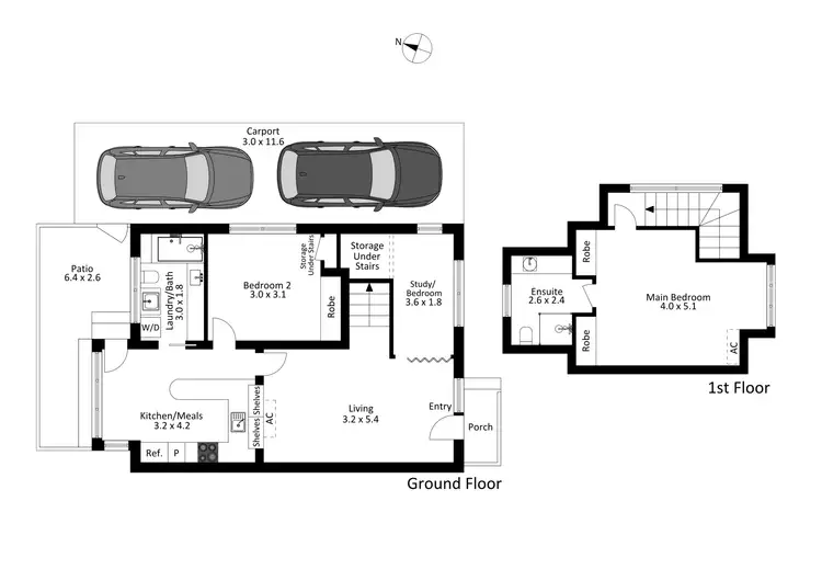 Floorplan of Homely townhouse listing, 2, LOT 2, 43 The Ridge, Blackburn VIC 3130