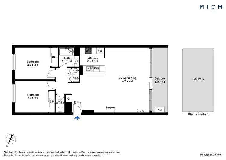 Floorplan of Homely apartment listing, 39/632 St Kilda Road, Melbourne VIC 3004