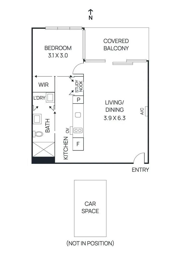 Floorplan of Homely apartment listing, 111/262-264 Drummond Street, Carlton VIC 3053