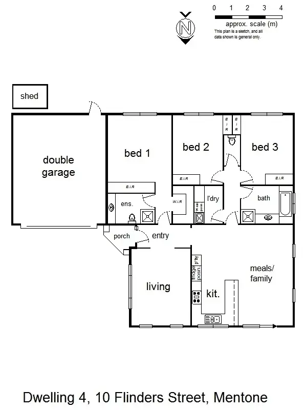 Floorplan of Homely unit listing, 4/10 Flinders Street, Mentone VIC 3194