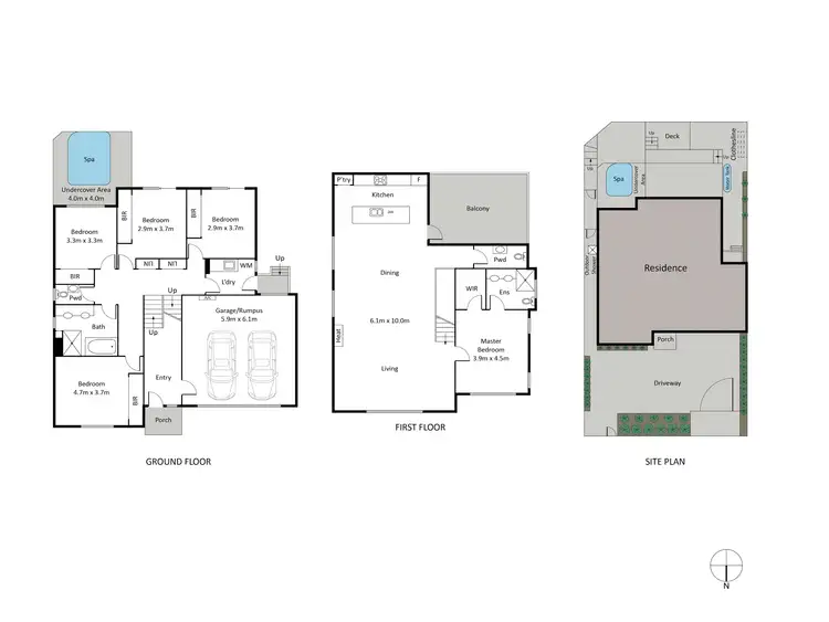 Floorplan of Homely townhouse listing, 82A Orton Street, Ocean Grove VIC 3226