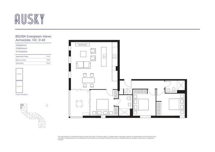 Floorplan of Homely apartment listing, 802/8A Evergreen Mews, Armadale VIC 3143