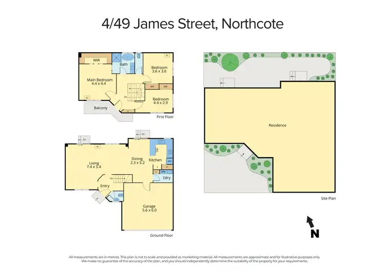 Floorplan of Homely townhouse listing, 4/49 James Street, Northcote VIC 3070