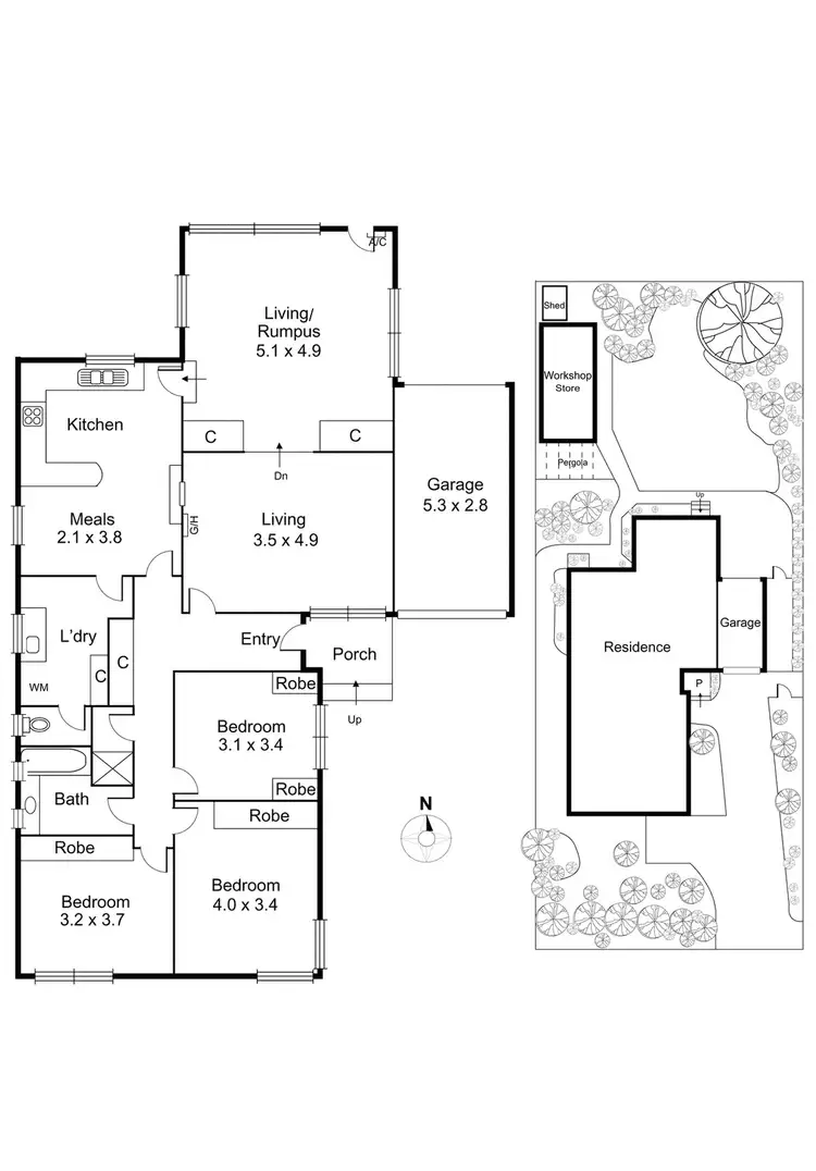 Floorplan of Homely house listing, 5 Glover Street, Bentleigh East VIC 3165