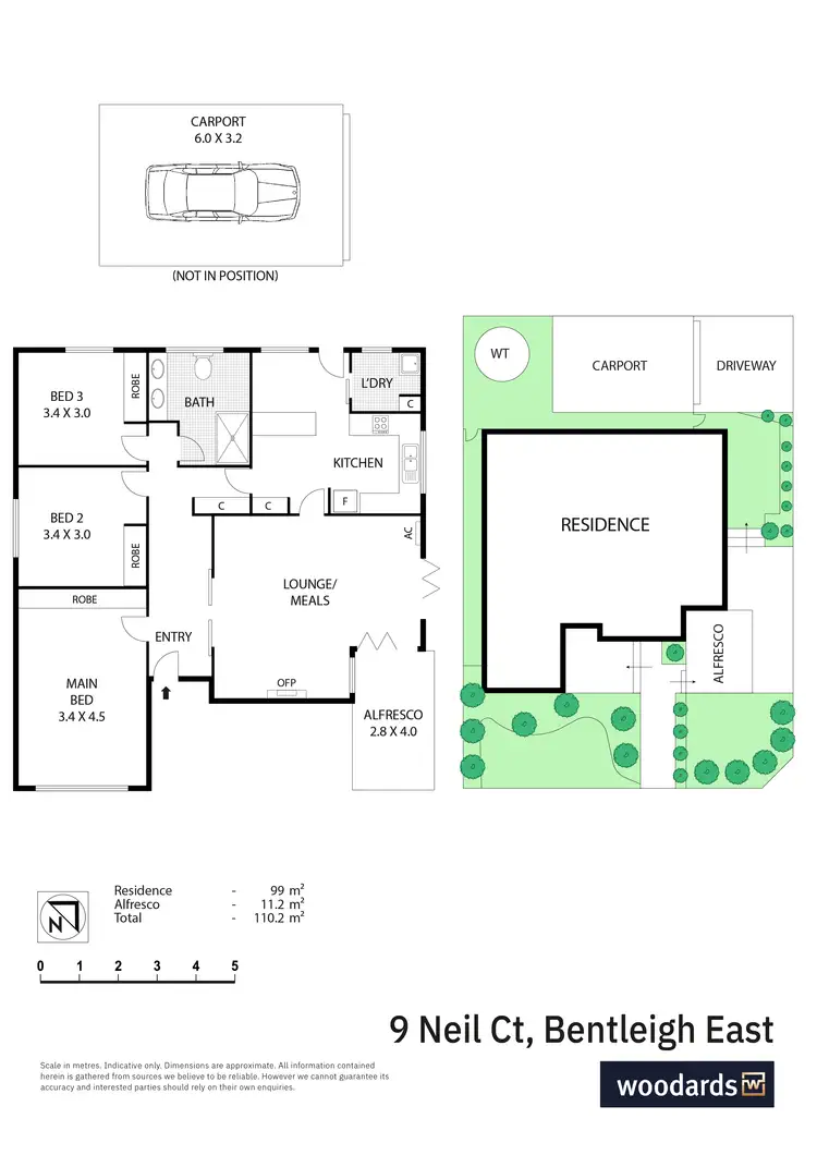 Floorplan of Homely house listing, 9 Neil Court, Bentleigh East VIC 3165