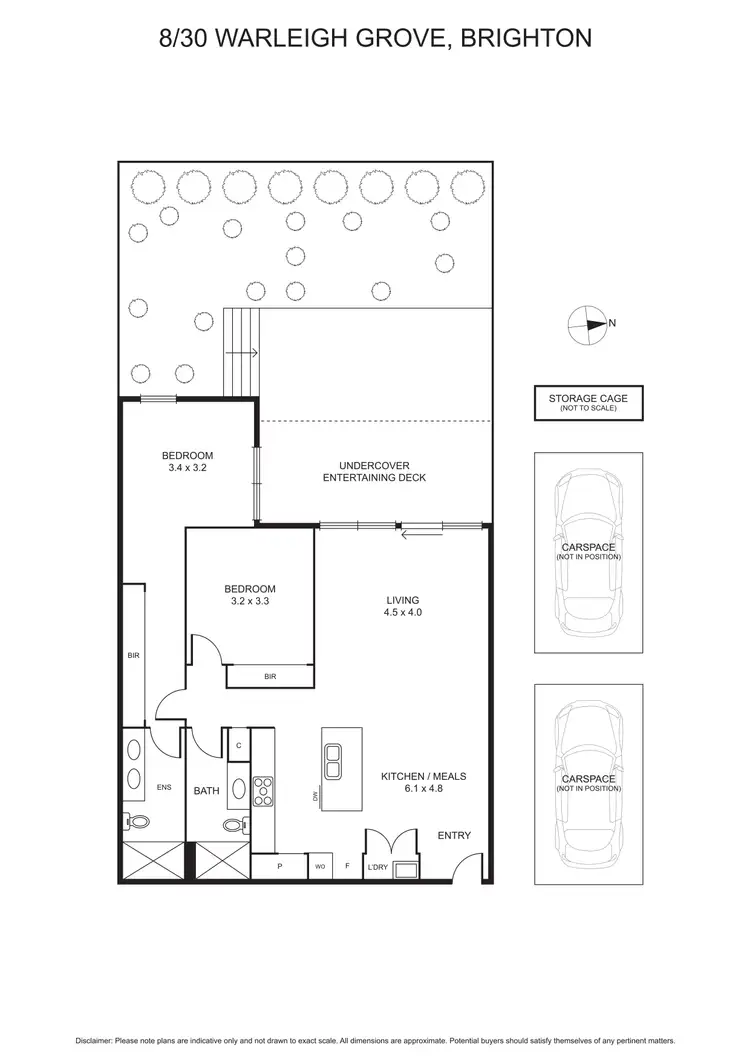 Floorplan of Homely apartment listing, 8/30 Warleigh Grove, Brighton VIC 3186