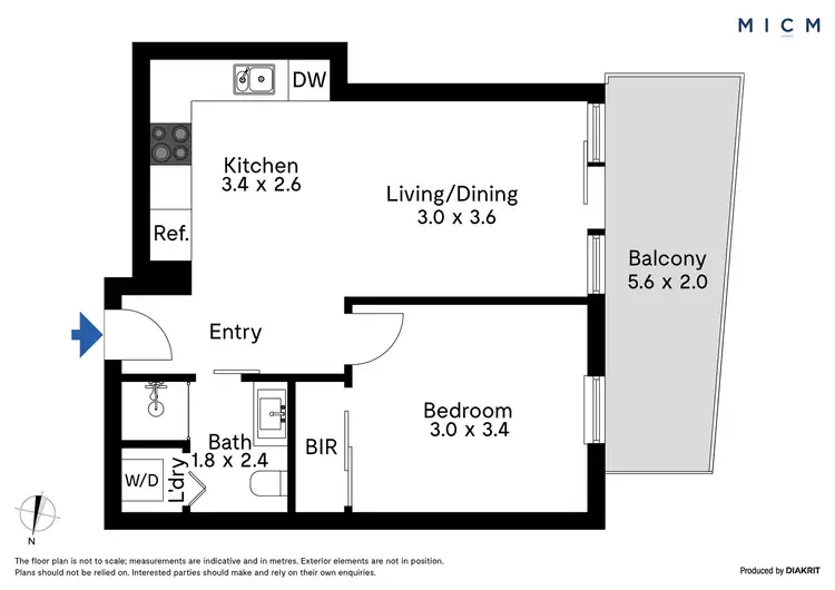 Floorplan of Homely apartment listing, 2113/601 Little Lonsdale Street, Melbourne VIC 3000