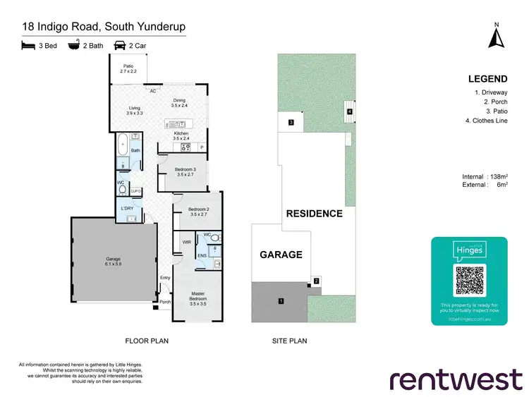 Floorplan of Homely house listing, 18 Indigo Road, South Yunderup WA 6208