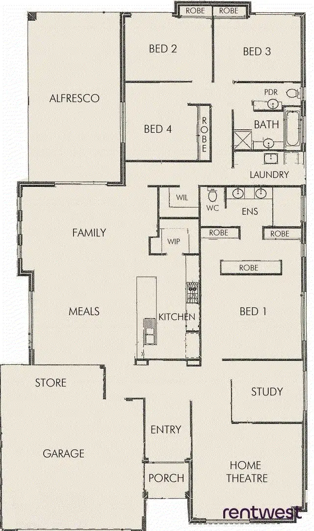 Floorplan of Homely house listing, 10 Brassii Link, Halls Head WA 6210