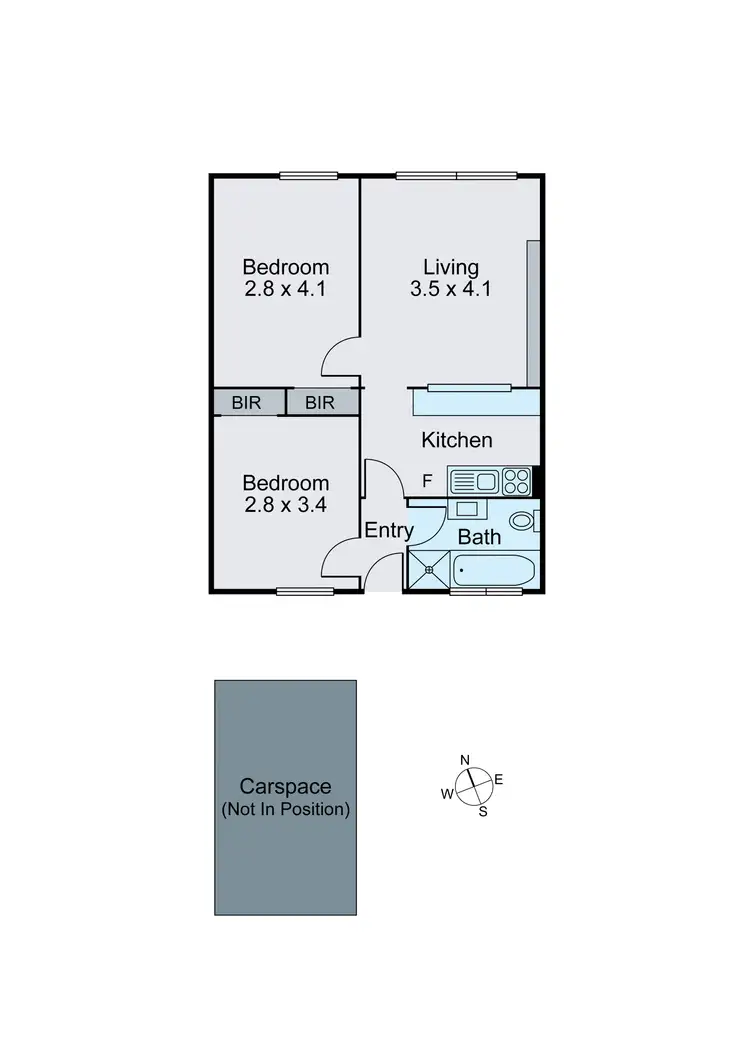 Floorplan of Homely apartment listing, 19/160 Grange Road, Carnegie VIC 3163