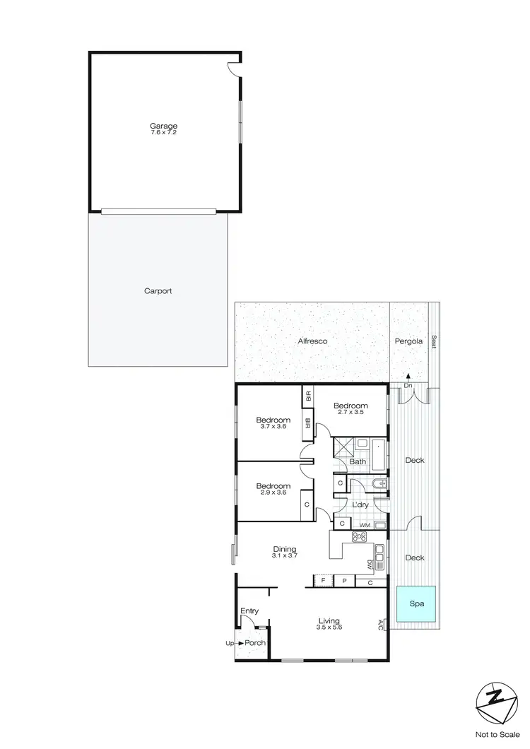Floorplan of Homely house listing, 621 Rubicon Street, Sebastopol VIC 3356