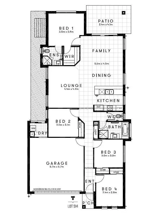 Floorplan of Homely house listing, 2 Broberg Street, Wyndham Vale VIC 3024