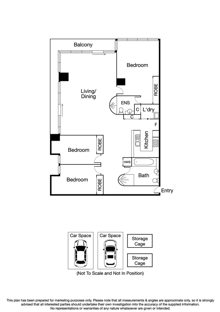 Floorplan of Homely apartment listing, 299 Queen Street, Melbourne VIC 3000