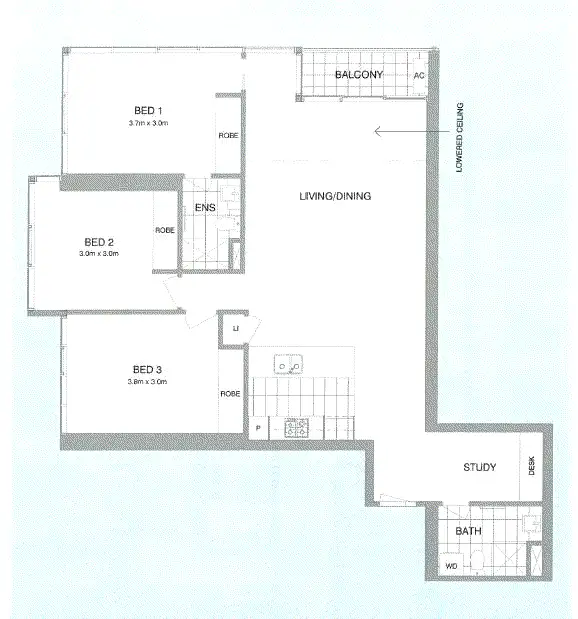 Floorplan of Homely apartment listing, 3201/151 City Road, Southbank VIC 3006