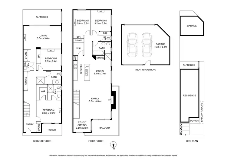 Floorplan of Homely house listing, 1 Swain Walk, St Leonards VIC 3223