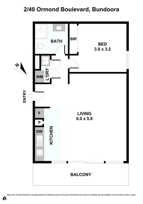 Floorplan of Homely townhouse listing, 2/40 Ormond Boulevard, Bundoora VIC 3083