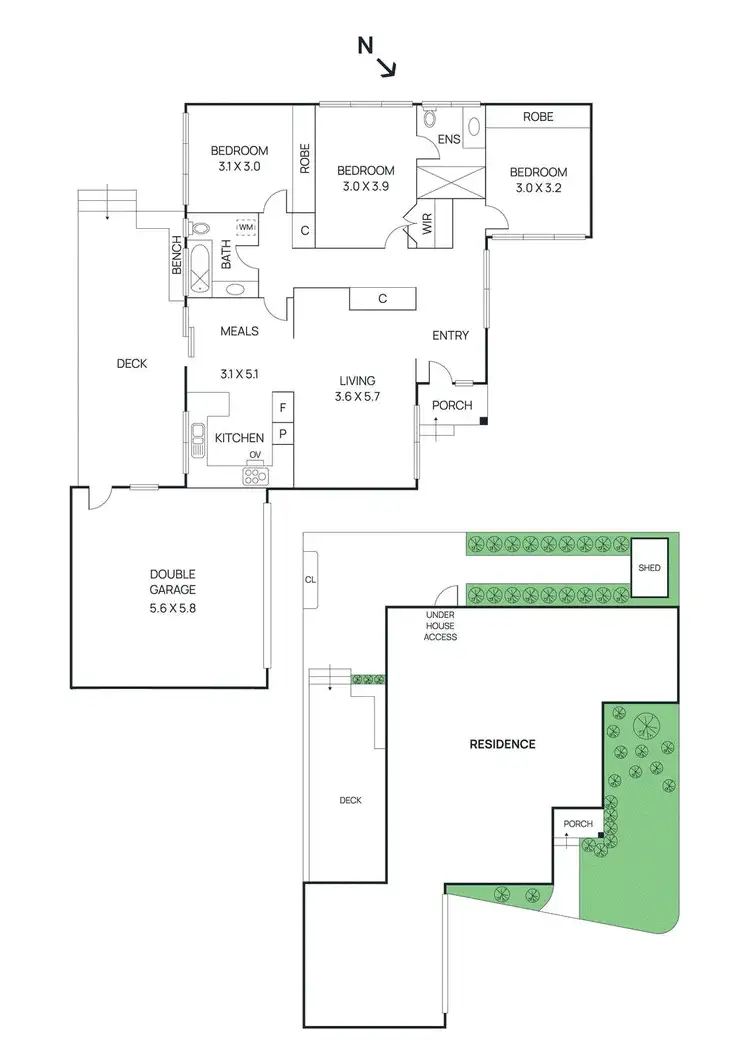 Floorplan of Homely unit listing, 4/16 Myrtle Street, Ivanhoe VIC 3079