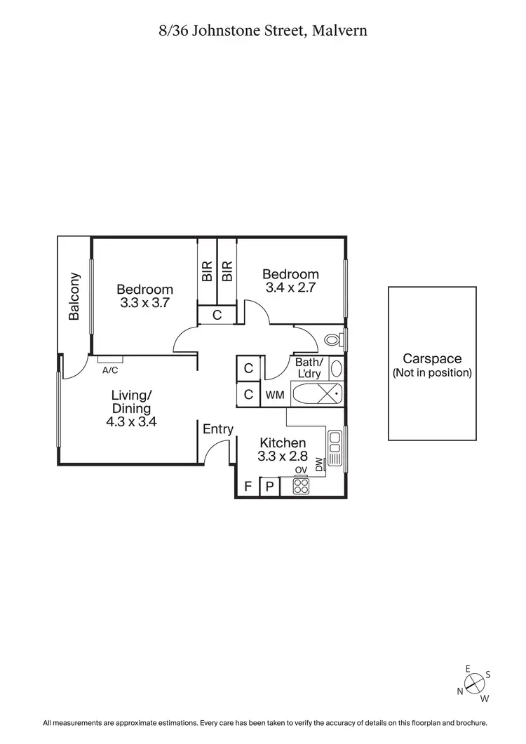 Floorplan of Homely apartment listing, 8/36 Johnstone Street, Malvern VIC 3144