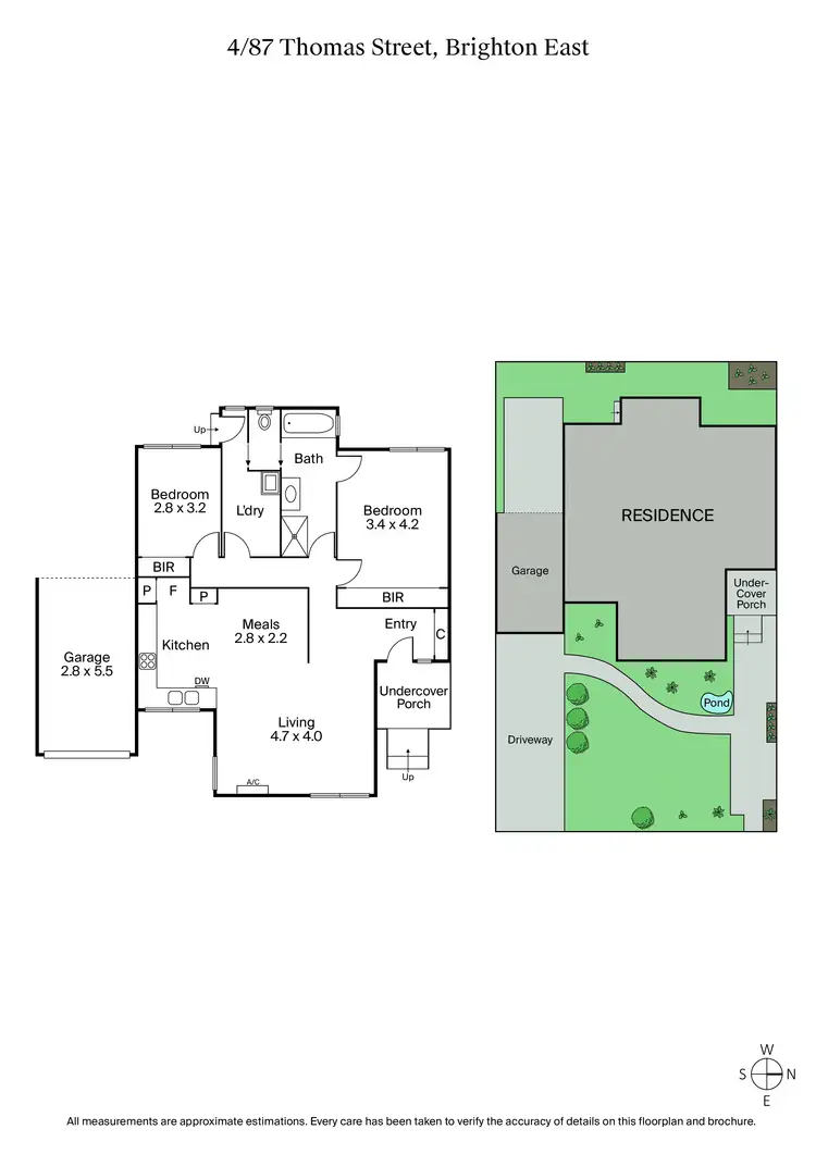 Floorplan of Homely unit listing, 4/87 Thomas Street, Brighton East VIC 3187