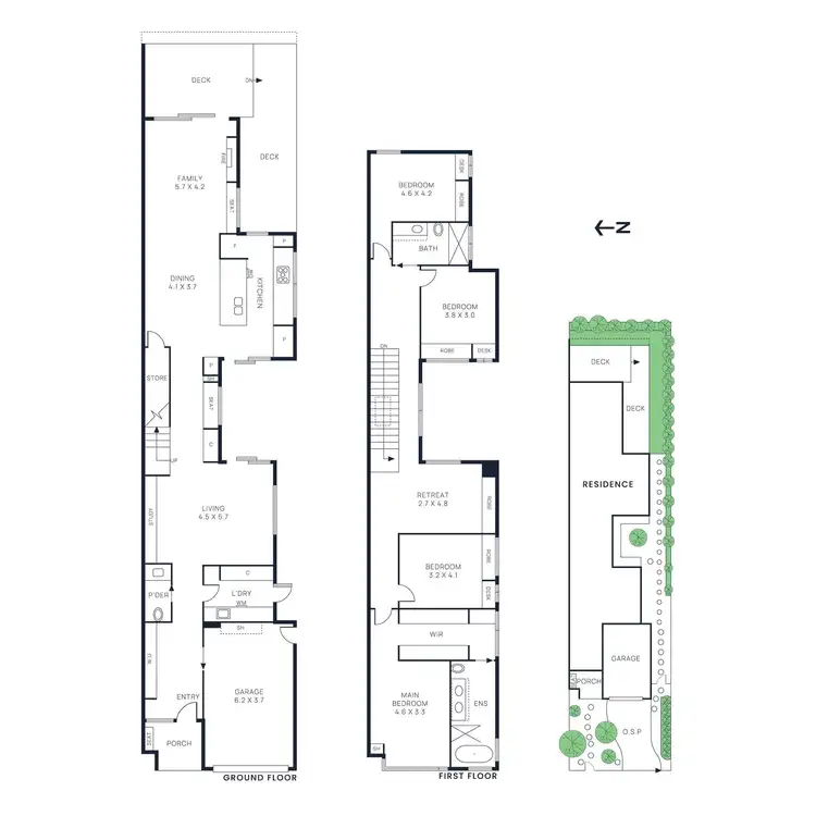 Floorplan of Homely townhouse listing, 4a Hughes Street, Bentleigh East VIC 3165
