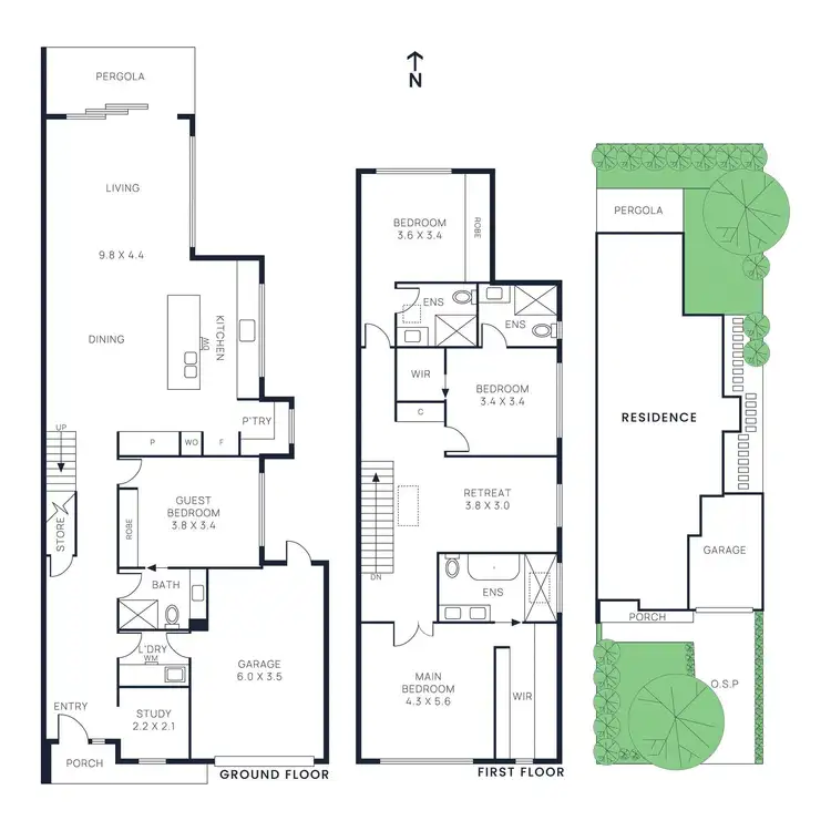 Floorplan of Homely townhouse listing, 25b York Street, Bentleigh East VIC 3165