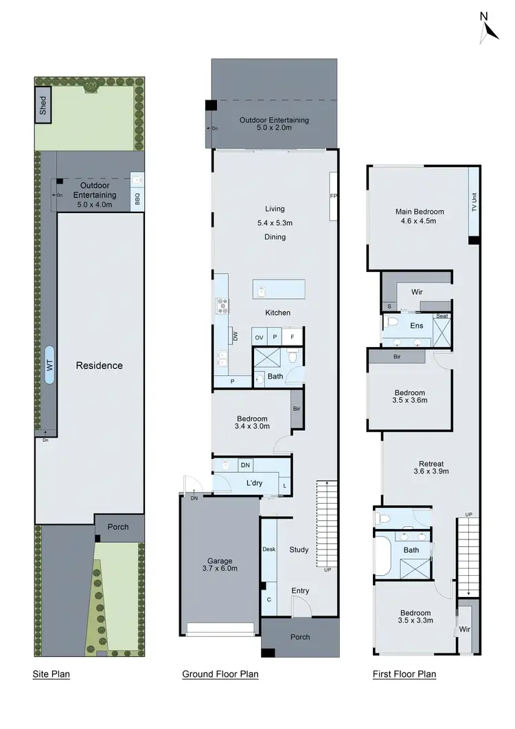 Floorplan of Homely townhouse listing, 57a Parkmore Road, Bentleigh East VIC 3165