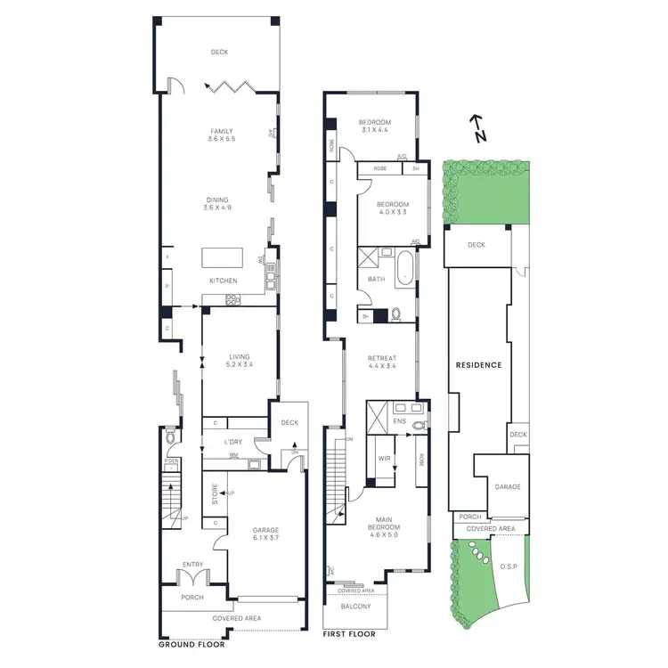 Floorplan of Homely townhouse listing, 1b Dendy Court, Cheltenham VIC 3192
