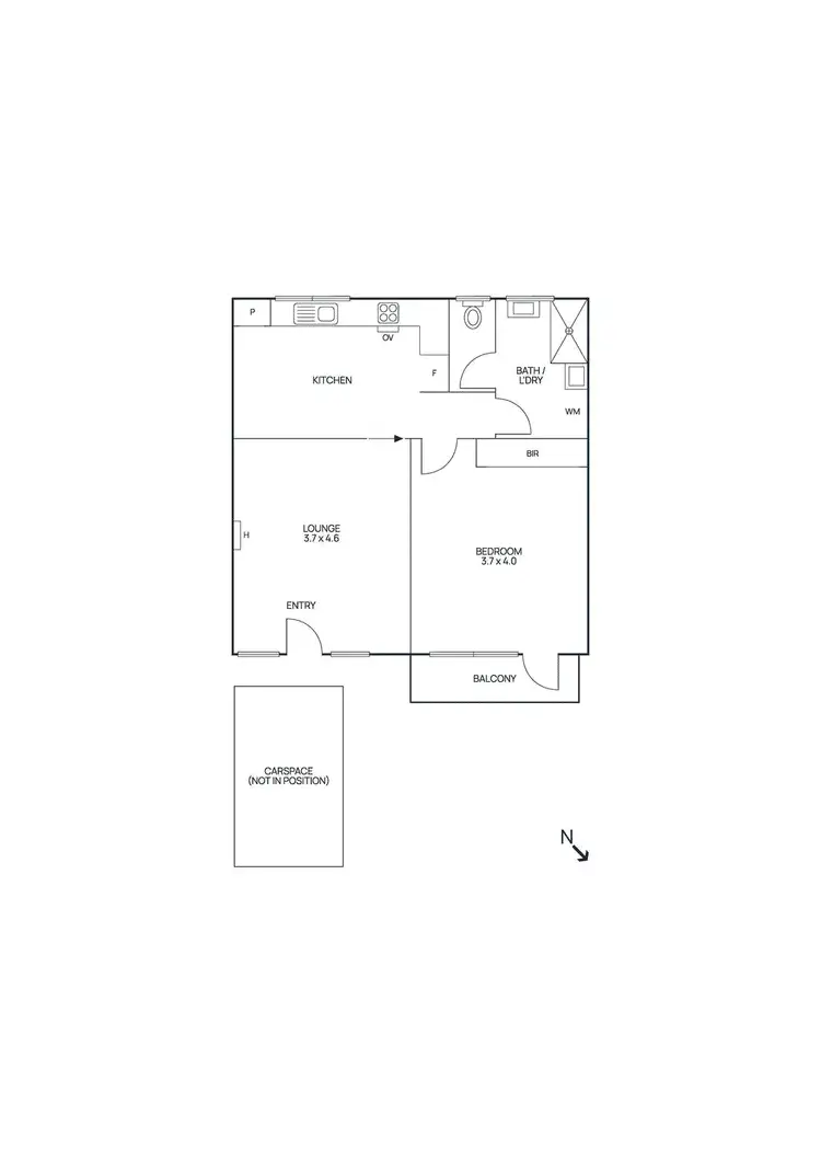Floorplan of Homely unit listing, 8/99 Verdon Street, Williamstown VIC 3016