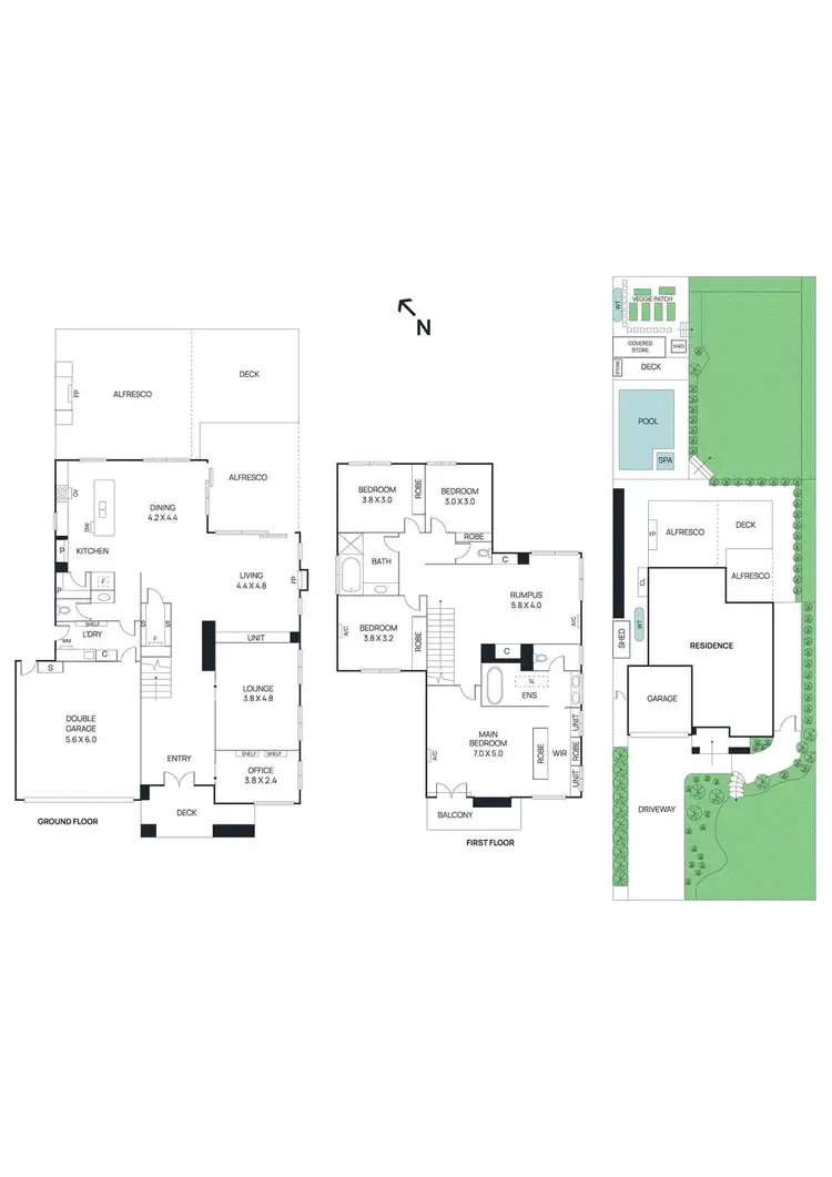 Floorplan of Homely house listing, 5 Hakea Close, Greensborough VIC 3088