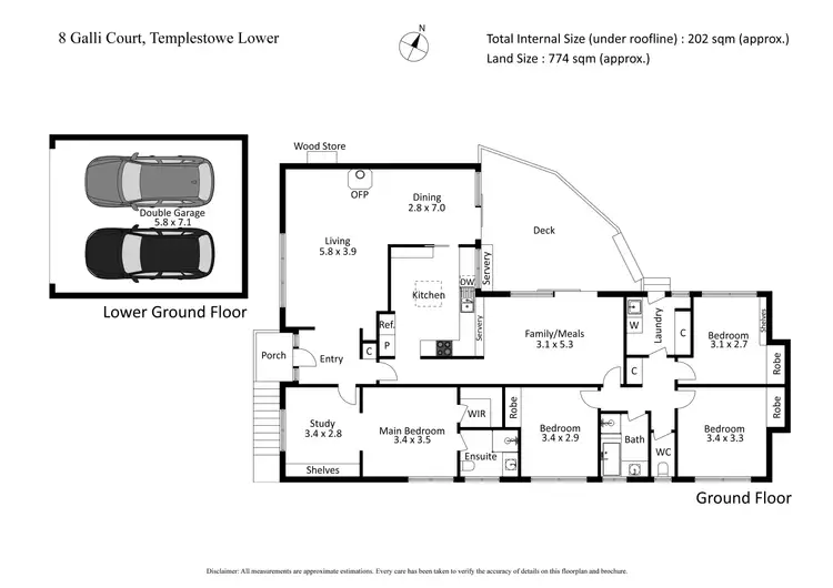 Floorplan of Homely house listing, 8 Galli Court, Templestowe Lower VIC 3107